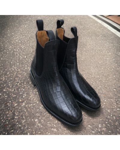 Bottines discount facon croco