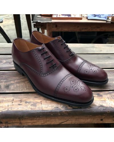 Oxford shoe Berwick 2784 burgundy leather