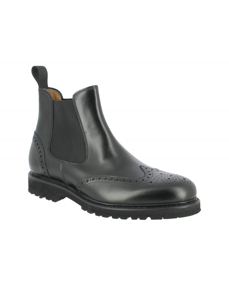 Gored Boot Berwick 645 black leather