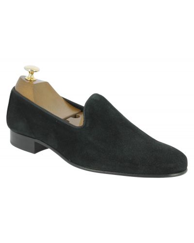 Moccasin slippers Center 51 Duke  black suede