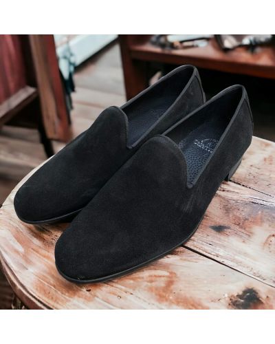 Mocassin slippers Center 51 duke daim noir