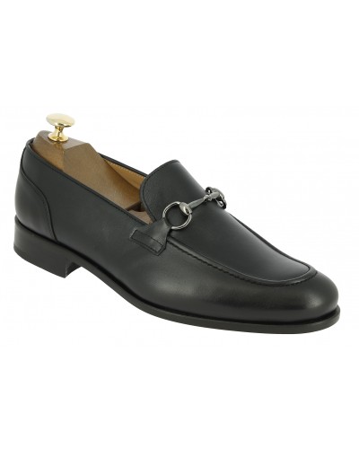 Moccasin shoe Center 51 Sphynx black leather