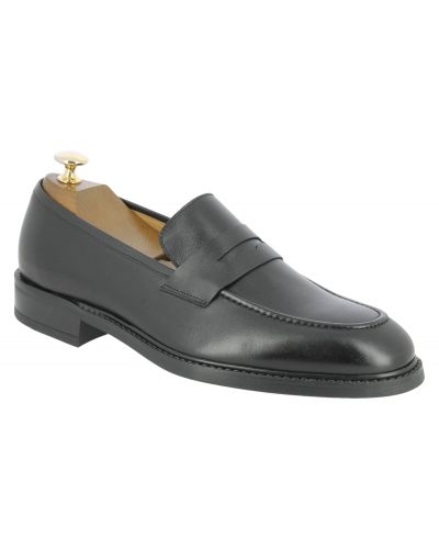 Mocassin James FitzJames S0486 cuir noir