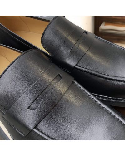 Loafer shoes James FitzJames S0486 black leather