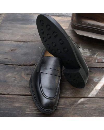 Loafer shoes James FitzJames S0486 black leather