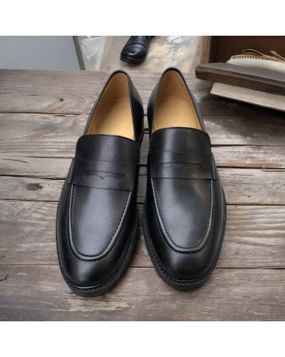 Loafer shoes James FitzJames S0486 black leather