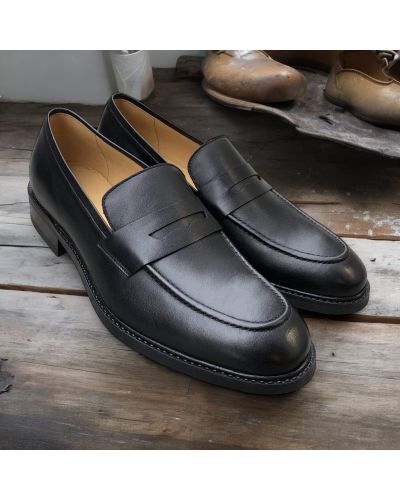 Loafer shoes James FitzJames S0486 black leather