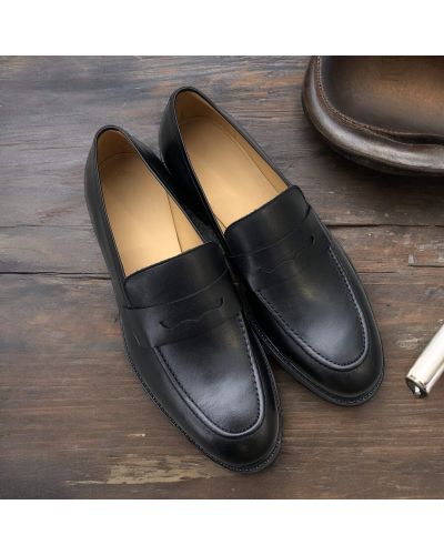 Loafer shoes James FitzJames S0486 black leather