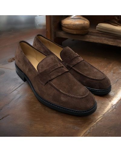 Loafer shoes James FitzJames S0486 brown suede