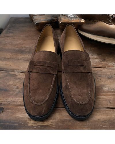 Loafer shoes James FitzJames S0486 brown suede