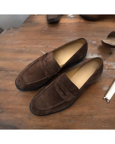 Loafer shoes James FitzJames S0486 brown suede