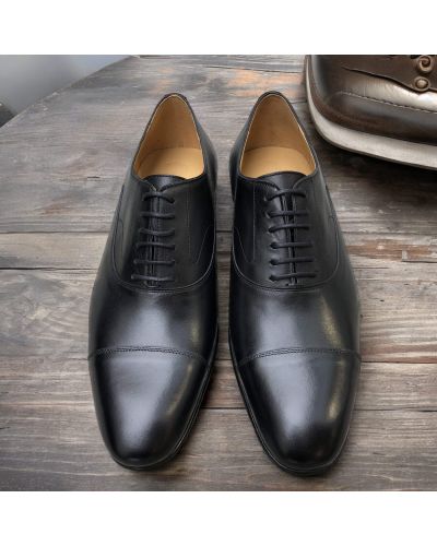 Straight toe Oxford shoes James FitzJames S0157 black leather