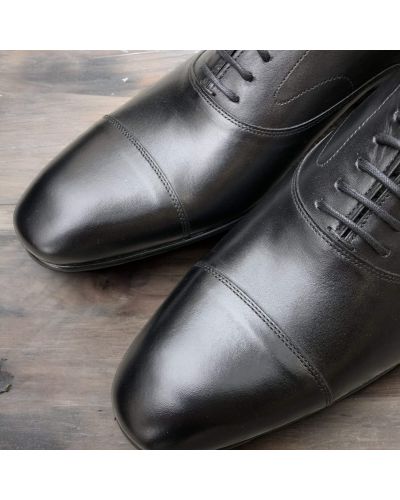 Straight toe Oxford shoes James FitzJames S0157 black leather