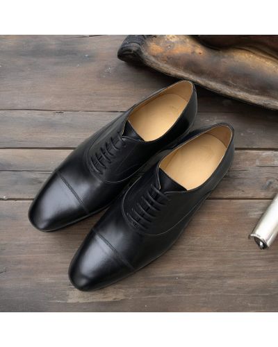 Straight toe Oxford shoes James FitzJames S0157 black leather