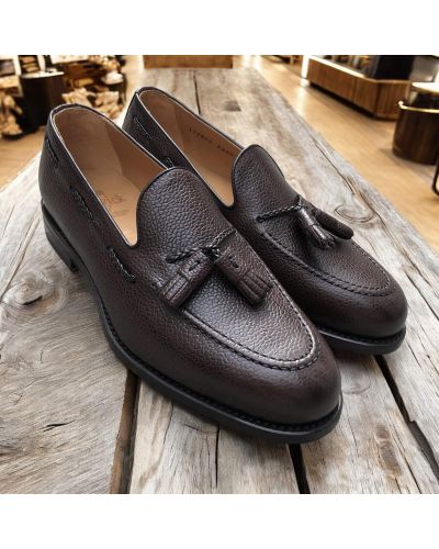 Tassel Loafer Berwick 4340 dark brown grained leather