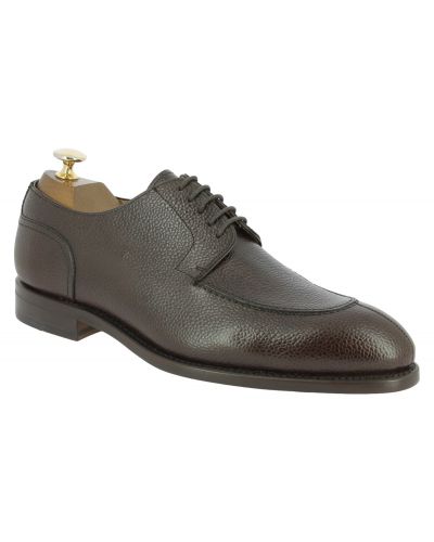 Derby shoe Berwick 3566 dark brown grained leather