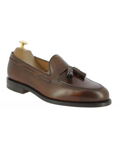 Mocassin à pompons Berwick 4340 cuir marron