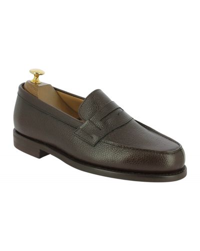 Mocassin Berwick 4456 cuir grainé marron foncé