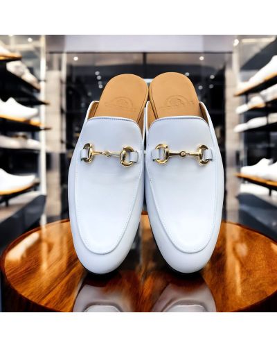 Mule loafer Center 51 white leather