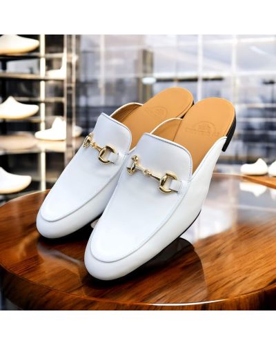 Mule loafer Center 51 white leather