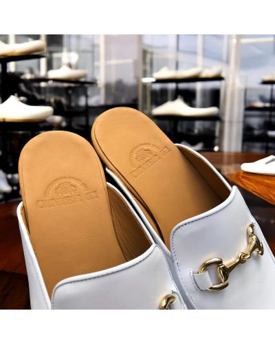 Mule loafer Center 51 white leather