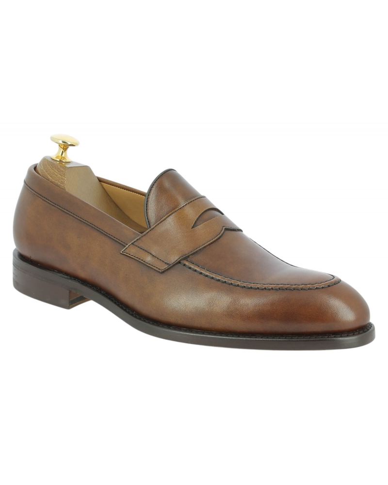 Mocassin penny loafer Berwick 5461 cuir marron