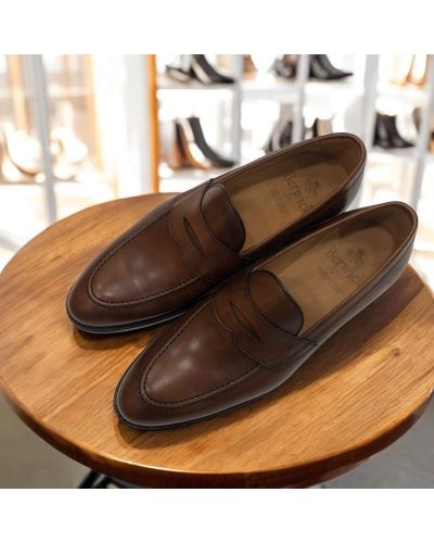 Mocassin penny loafer Berwick 5461 cuir marron