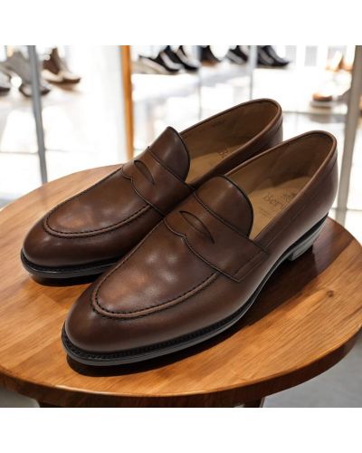 Mocassin penny loafer Berwick 5461 cuir marron