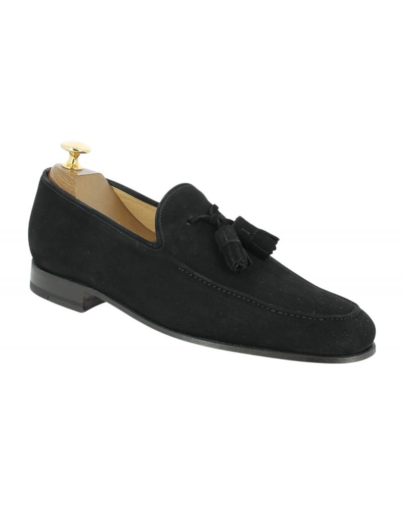 Loafer with tassels Center 51 14779 black suede