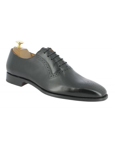 Perforated Oxford shoe Center 51 14803 black leather