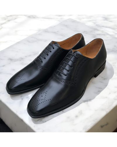 Perforated Oxford shoe Center 51 14803 black leather