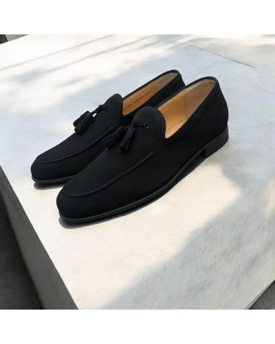 Loafer with tassels Center 51 14779 black suede