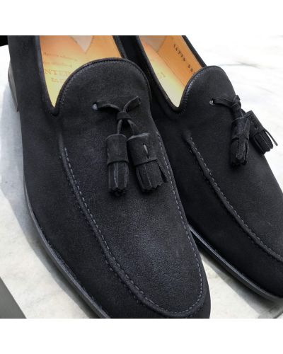 Loafer with tassels Center 51 14779 black suede