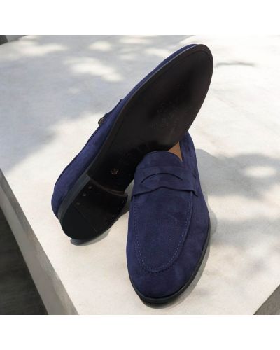 Moccasin Center 51 14778 navy suede