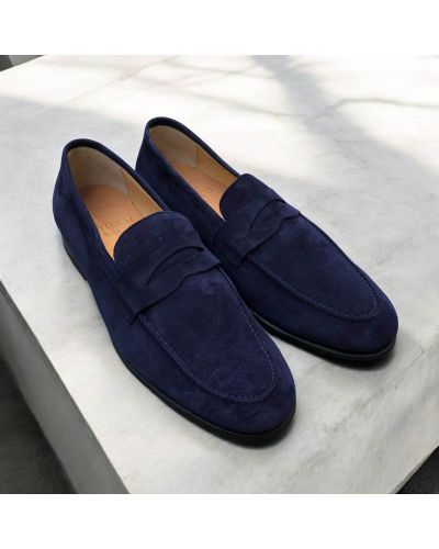 Moccasin Center 51 14778 navy suede