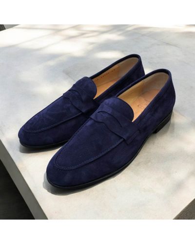 Moccasin Center 51 14778 navy suede