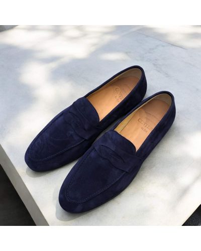 Moccasin Center 51 14778 navy suede