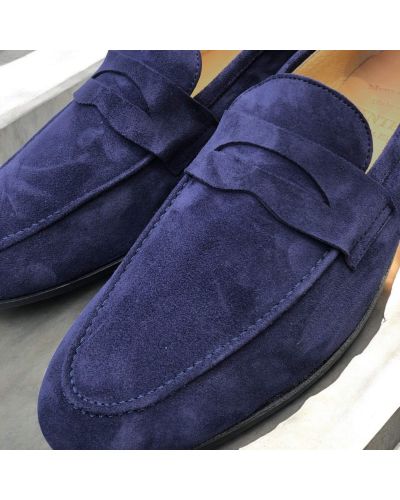 Moccasin Center 51 14778 navy suede