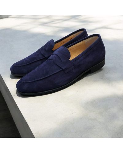 Moccasin Center 51 14778 navy suede