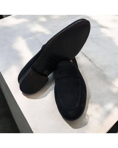 Mocassin Center 51 14778 daim noir