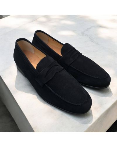 Mocassin Center 51 14778 daim noir