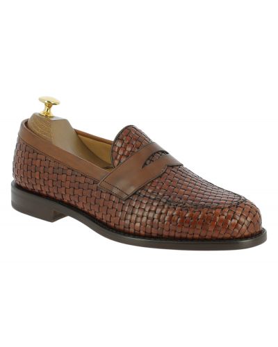 Mocassin tressé Berwick 9628 cuir marron