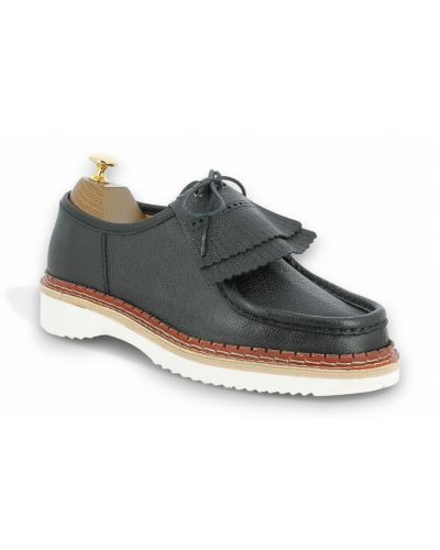 Derby Center 51 14802 cuir noir avec frange