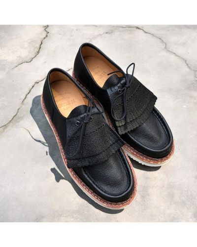 Derby Center 51 14712 cuir noir avec frange